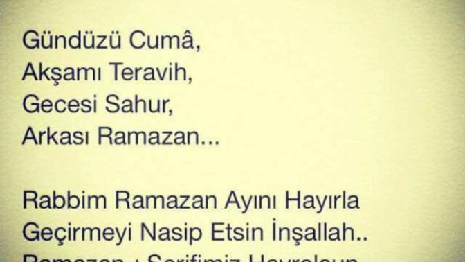 Hayirli cumalar kardeşlerim😊 iyisiniz inşaallah ramazan hazırlığı yapmış mısınız?