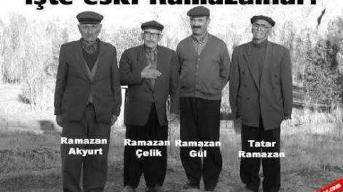 Nerde o eski Ramazanlar diyenler için eski Ramazanları bulduk işte o eski ramazanlar :) ?