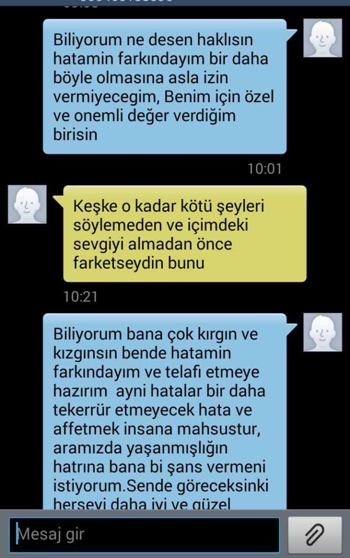 Kızlar, Defalarca özür diledim ama affetmedi sizce birisimi var?