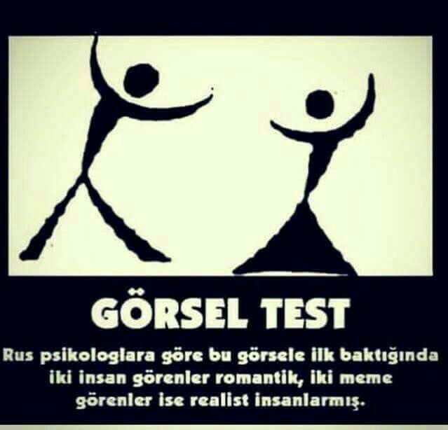 Görsel test, resimde ne görüyorsun??