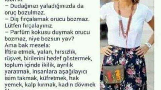 Gülse Birsel'in "Oruç" hakkındaki yazısı sizce doğru mu?