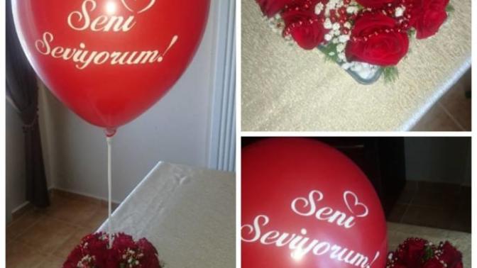 Sevgilimin gönderdiği çiçeğe bakın. Sizce nasıl?