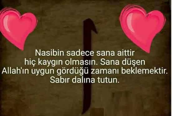 Nasibin sadece sana mı aittir ?