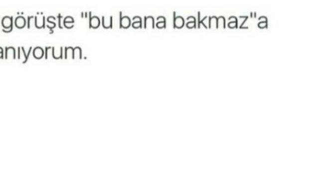 Hiç " Bu bana bakmaz " diyor musunuz?