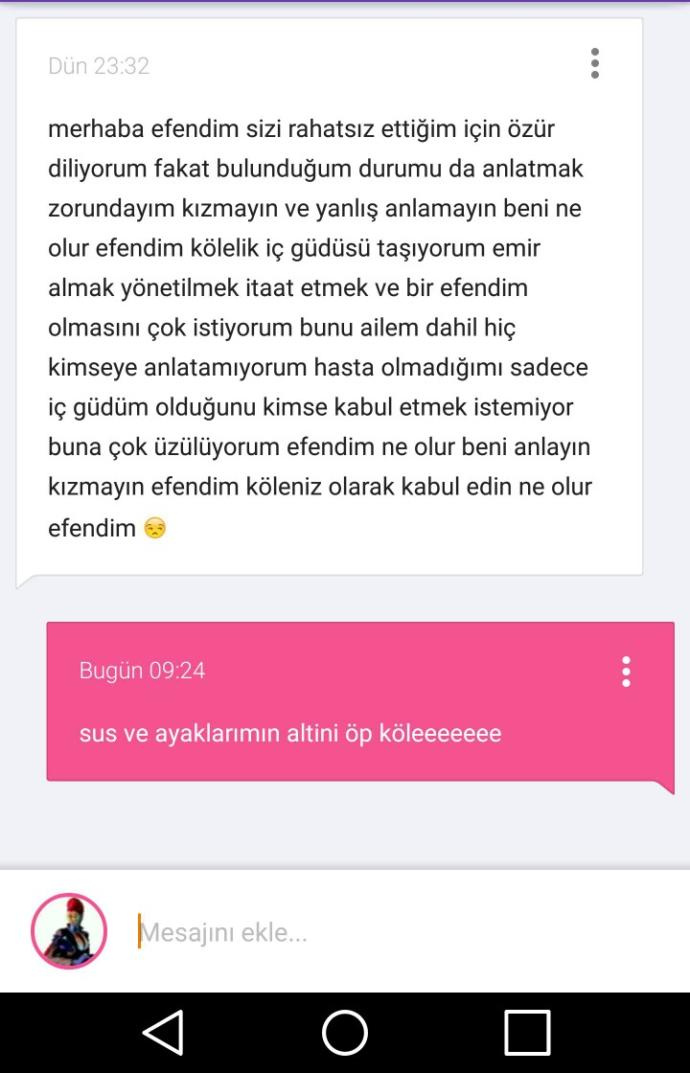 Neden herkes bana köle olmak istiyor??