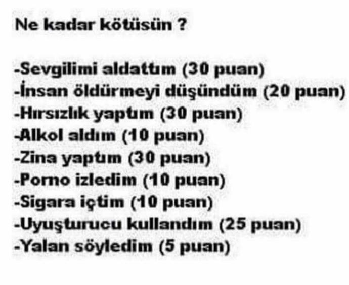 Ne Kadar Kötüsün ??