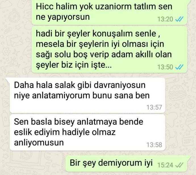 Offff ben konuşma özürlüym sanırım dimi?
