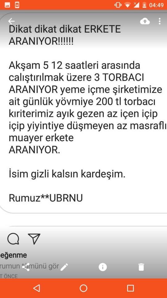 üniversitenin itiraf sayfasından torbacı aramak ne ya alıcı var mı ??