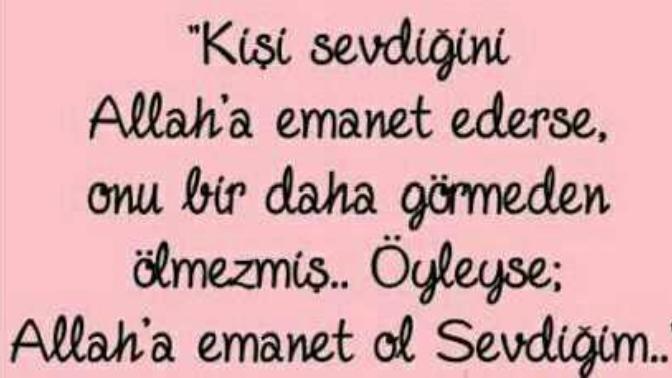 Sizin de Allah'a bir emanetiniz var mı?