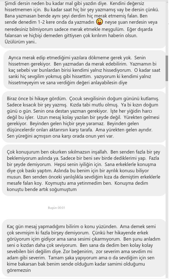 Sevgili konusu bir yardım etseniz?