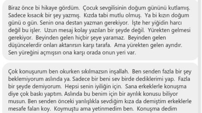Sevgili konusu bir yardım etseniz?