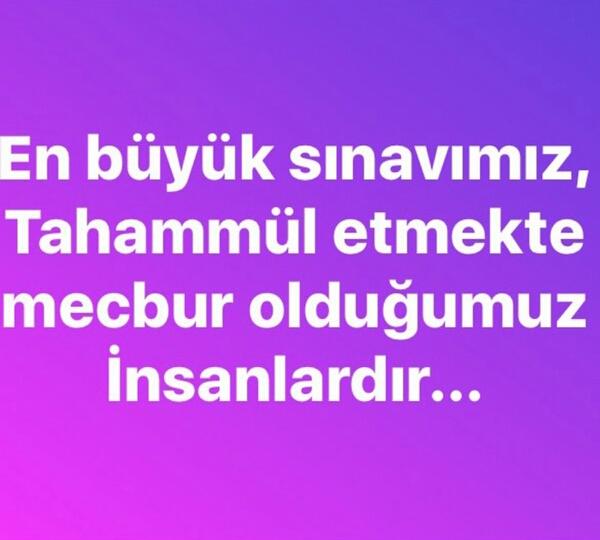 Neye tahammül edemezsiniz?