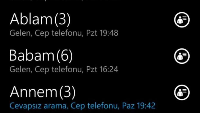 Serseri değilim ve telefon rehberimde bu şekilde neden kız arkadaşım yok nedeeenn :P?