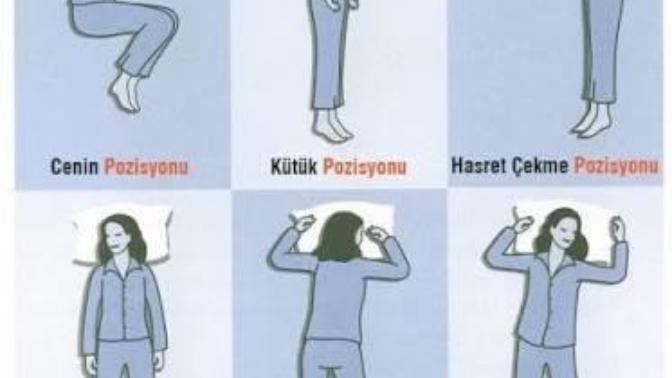 Kızlar, Uyku pozisyonunuz hangisi resimli?