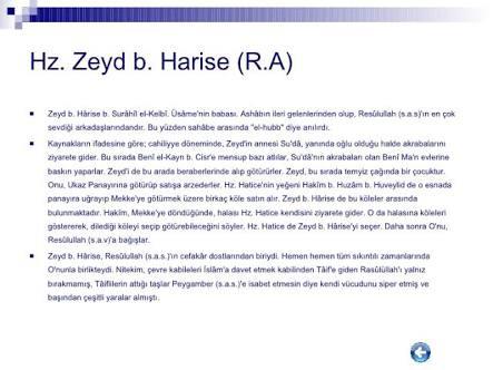 Allah Hz. Zeyd Bin Harise (ra)'dan razı olsun ! Hz Zeyd (ra)'ı biliyor musunuz?