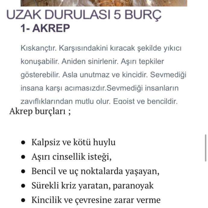 Akrep burcunu sever misiniz?