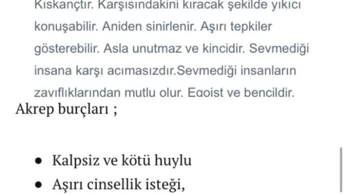 Akrep burcunu sever misiniz?