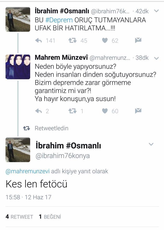 İzmir'de yaşayan deprem için sosyal medyada paylaşılan bu sözler hakkında ne düşünüyorsunuz?