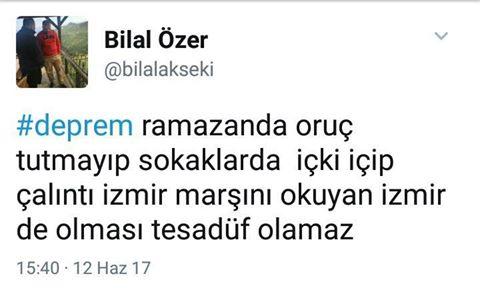 İzmir'de yaşayan deprem için sosyal medyada paylaşılan bu sözler hakkında ne düşünüyorsunuz ?