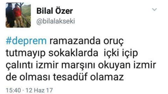 İzmir'de yaşayan deprem için sosyal medyada paylaşılan bu sözler hakkında ne düşünüyorsunuz?