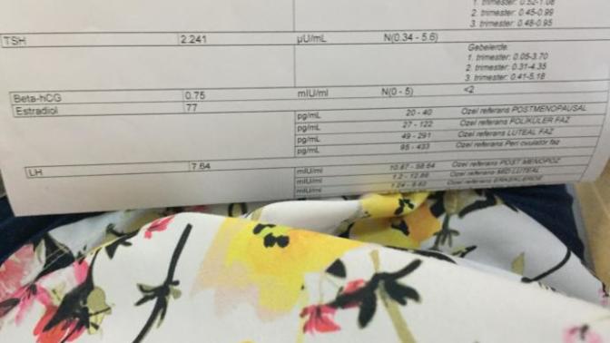 Bu sonuçlara göre gebelik mümkün mü beta hcg 0.75 ?