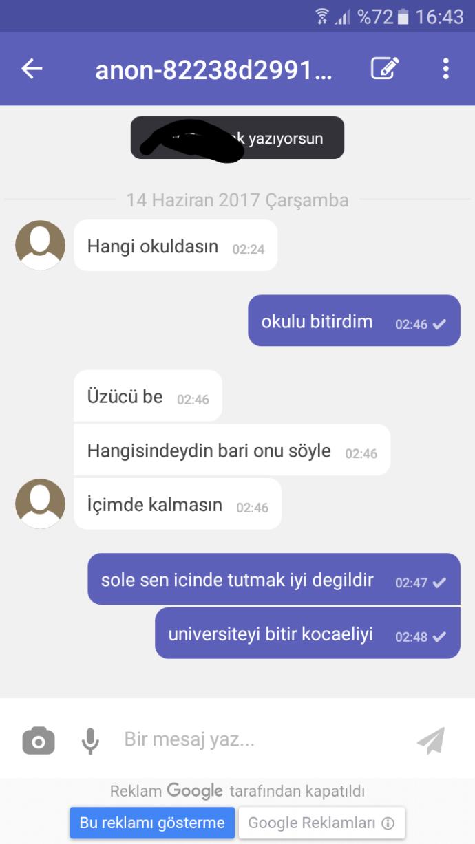 Bu konusmadan ne anlam cikirdiniz ?