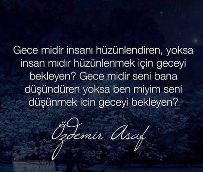 Gecenin sözü sizden olsun?