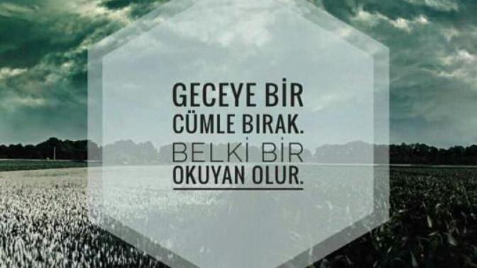 Gecenin sözü sizden olsun?