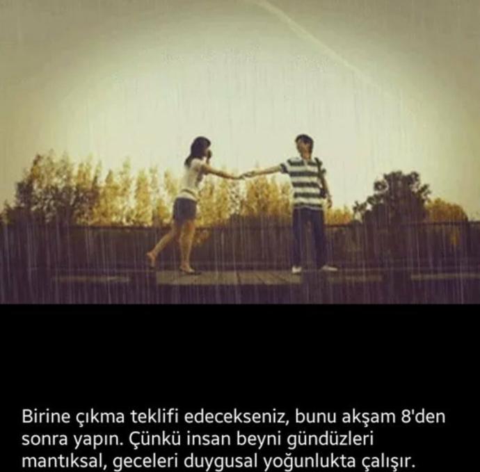 Akşam saatlerinde edilen çıkma teklifleri den daha olumlu cevaplar alınıyor.sizce çıkma teklifinin yeri zamanı önemli midir?