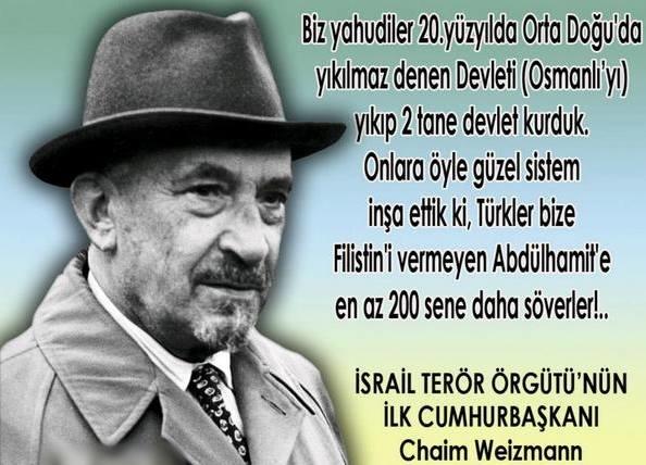 İsrail Devletinin İlk Cumhurbaşkanı Chaim Weizman'ının Bu Sözü Hakkında Ne Düşünüyorsunuz?