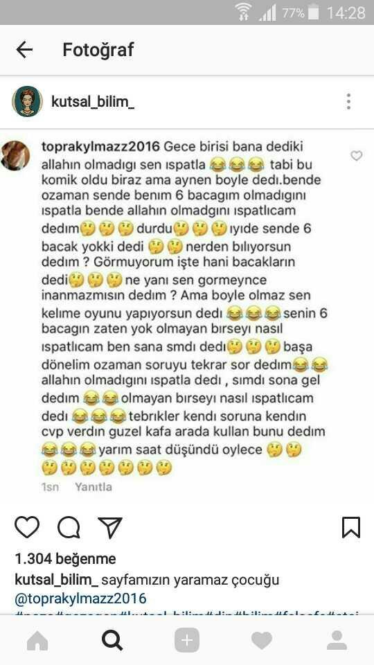 Allaha inancim yok. hadi varsa ispat edin ??