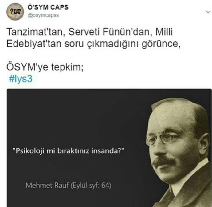 lys edebiyat da temel konulari sormayip ilahi nefes devriyeyi soran osym... neden????