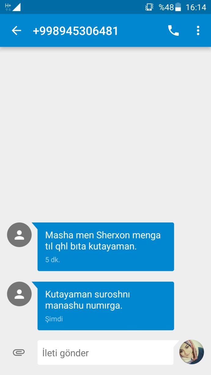 Özbekçe anlayan var mı ??