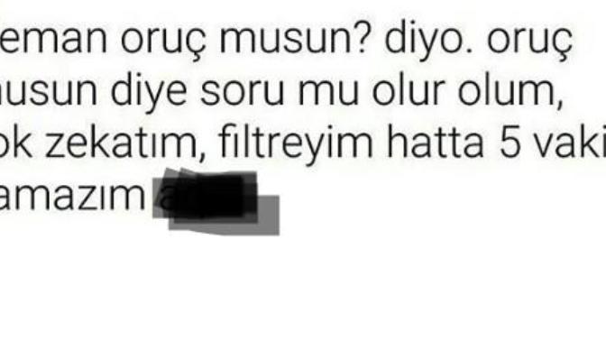 Oruç musun/Oruçlu musun?