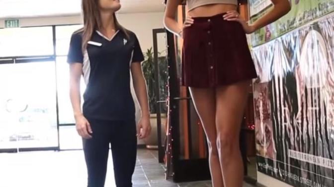 1metre 29cm bacak boyundaki kızı gördünüz mü?