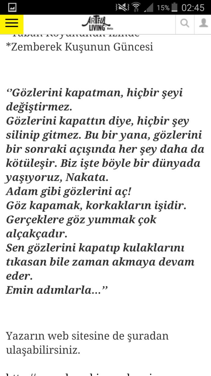 En sevdiğiniz kitap alıntısı, şarkı sözü, duvar yazısı, beğendiğiniz anlamlı  bir  söz.. nedir?