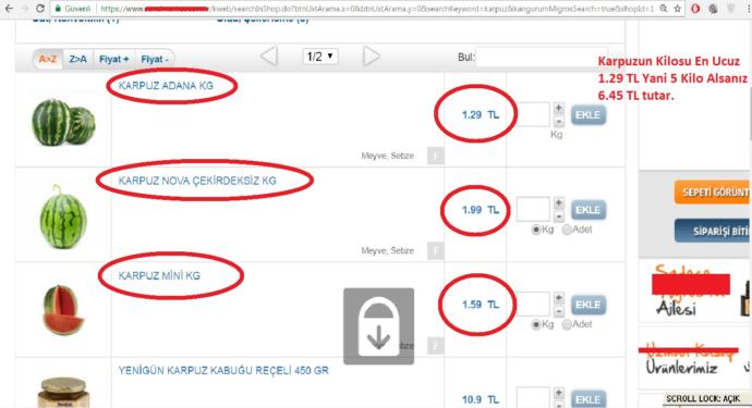 Türkiye' de Bazı Ürünler (Karpuz, Kavun, Sebze, Meyve) Kazık Mı?