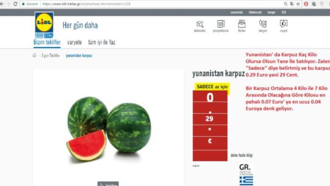 Türkiye' de Bazı Ürünler (Karpuz, Kavun, Sebze, Meyve) Kazık Mı?