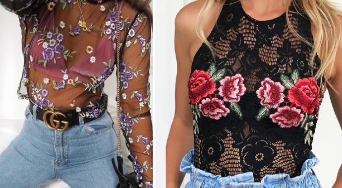 Yazın trendi transparan "crop topları" giyinmeye cesaretiniz var mı?