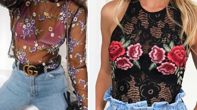 Yazın trendi transparan "crop topları" giyinmeye cesaretiniz var mı?