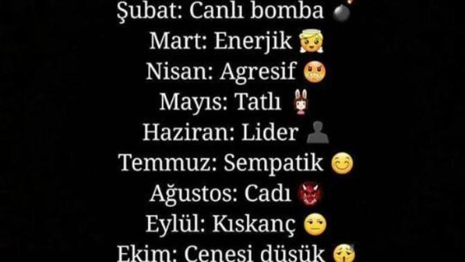 Doğum tarihine göre hangisisin?