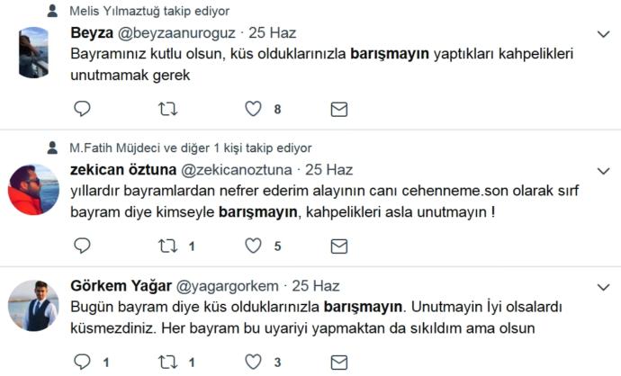 Bayramda küs olduğunuz kişilerle barışır mısınız 🍬?