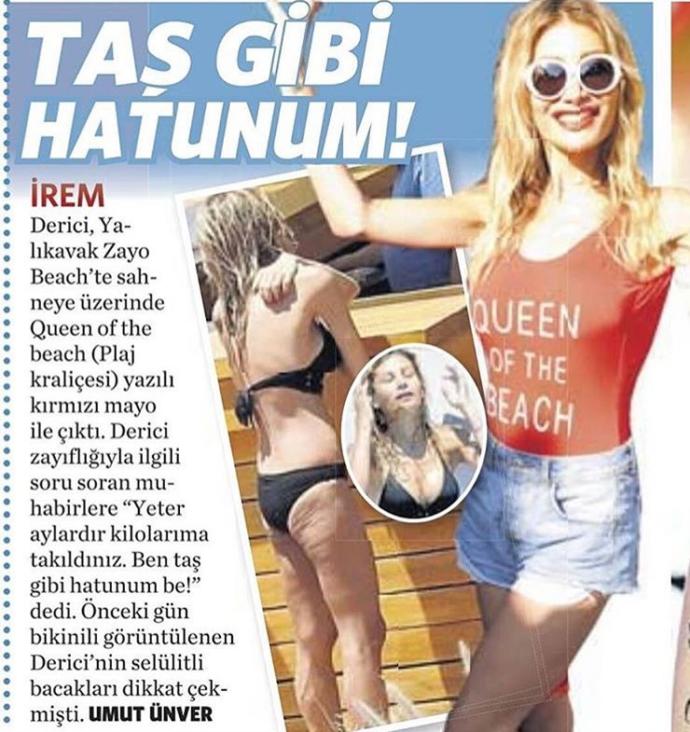 İrem Dericinin Bikinili hali hakkında düşünceleriniz nedir?