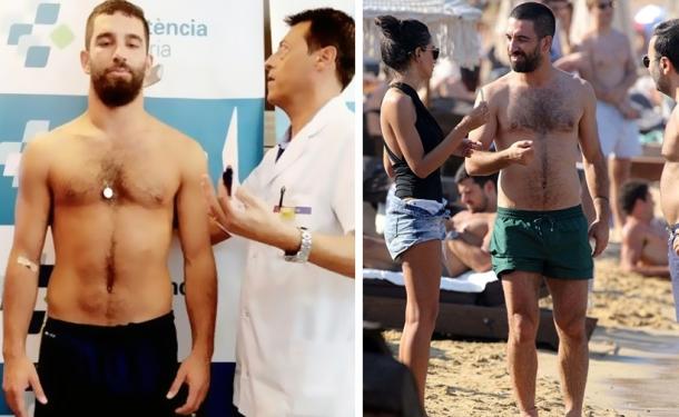 Arda Turan bu sefer göbeği ile ön planda! Yakışmış mı göbekçik?