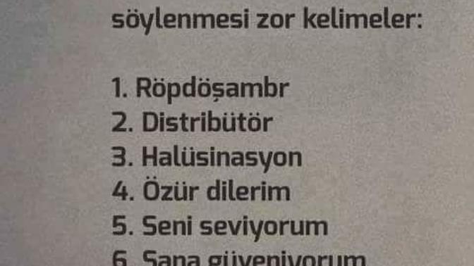 Dilimizde söylenmesi en zor kelimeler neler olabilir?