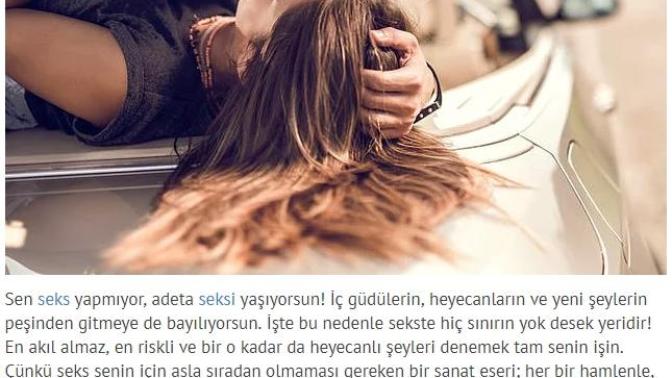 (Test) Sizin seks kisiliginiz nedir?