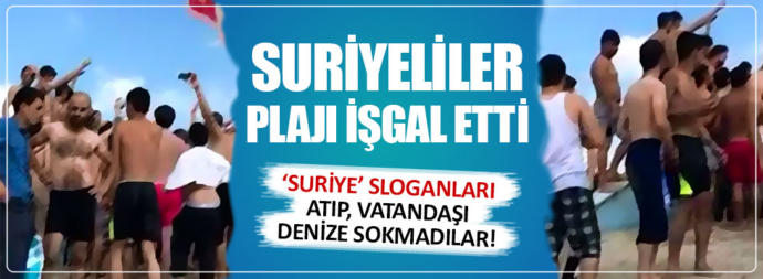Bu kadarı da pes artık!!! Plajda kadınların resmini çeken surıyeli 2 kişiyi linçten polis kurtardı. Bu nedir ya?