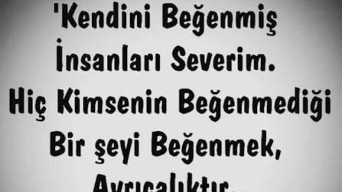 Kendini beğenmek iticimi sizce?