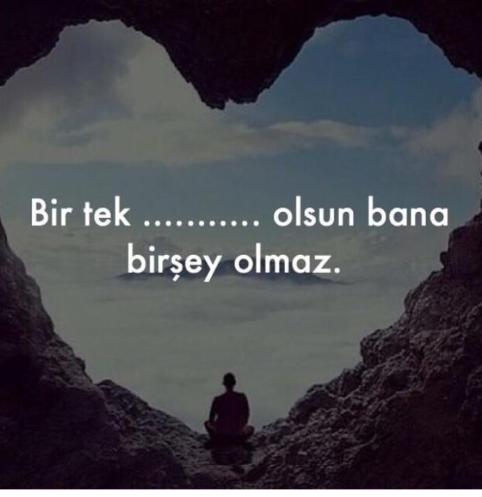 "BBir tek .. olsun, bana bir şey olmaz." boşluğu doldurur musunuz?
