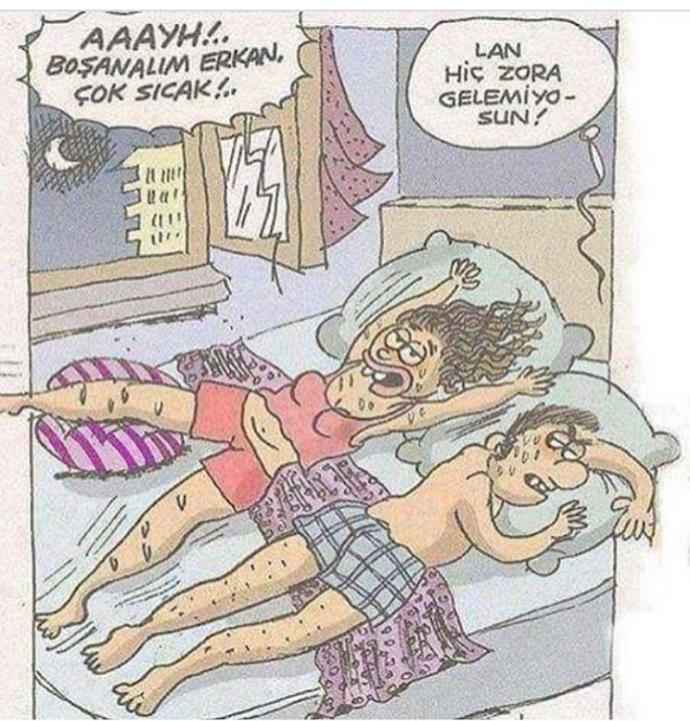 Şu sıcak yaz gecelerinde nasıl uyuyorsunuz 😒?